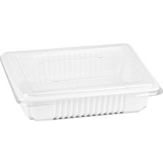 스완 국 찜 탕 도시락 일회용 실링 배달용기 23195 1500ml 백색 뚜껑포함, 1개, 100개입