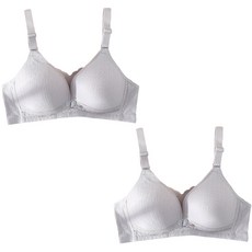 按扣式羅紋哺乳內衣 2入