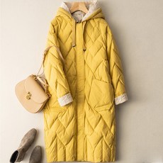 Paperments 女款拼色層疊式絎縫連帽大衣 03280