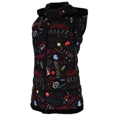 엘르악세사리 여성용 FUR 프린트 다운 베스트 6G81406