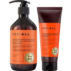MED ALL RCP強健髮根柑橘洗髮精 300ml+護髮素 200ml組, 1套