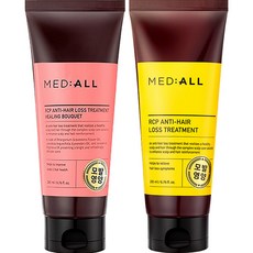 메디올 알시피 안티로스 탈모완화 크림 트리트먼트 힐링부케 200ml + 우디향 200ml 세트, 1세트