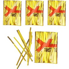 Maket Gamseong 禮物包裝鐵絲束帶, 金色, 4個