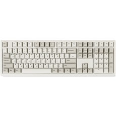 COX Empress Original 復古 PBT 非接觸式鍵盤 35g, Ivory White, 無接點