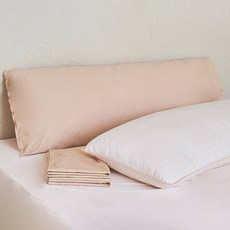 HOME LAB 迷人棉質抱枕, 米色（外罩）、象牙色（內胎）