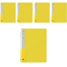 透明文件夾 40頁, 黃色, 5個