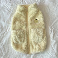 bydamsoomi 狗狗小熊軟糖刷毛衣, 黃色