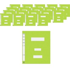 大容量PP公文夾, 20個, 淺綠色