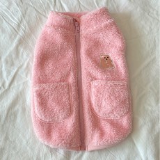 bydamsoomi 狗狗小熊軟糖刷毛衣, 粉紅色