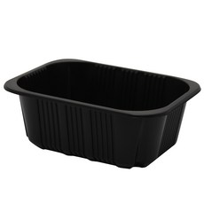 스완 국 찜 탕 도시락 일회용기 실링 배달 검정색 뚜껑 미포함 19157 1450ml, 1개, 200개입