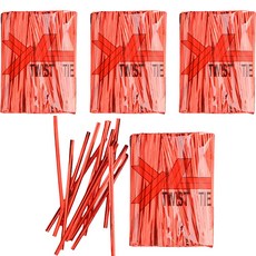 Maket Gamseong 禮品包裝 鐵絲束帶, 紅色, 4個