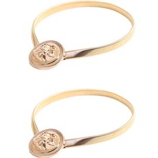 쿼르디 커튼 스트랩, 2개, 표범 골드