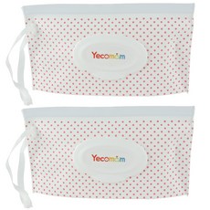 Yecomam 純棉紙巾專用分裝袋, 2包, 混色