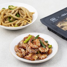 탐나는밥상 이보은 정성가득반찬 마늘쫑 건새우 볶음 80g + 땡초 어묵 조림 80g 세트, 1세트