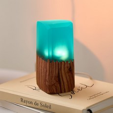 LoveOurThing Frosty 木質檯燈, 午夜藍