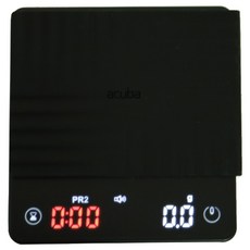 acuba 義式濃縮咖啡 手沖咖啡 咖啡廳 廚房用電子秤, CS-5040, 黑色, 1kg