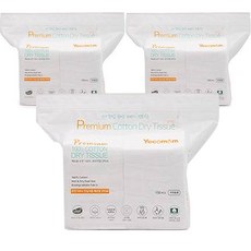 예꼬맘 시그니처 순면 아기 건티슈, 60g, 150매, 3개