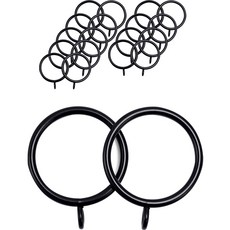 Edenstall 窗簾環 3.8cm, 黑色, 20個