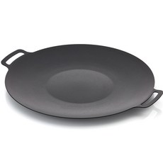 LiViNG ART 鑄鐵烤盤+矽膠把手 2入組, 煎鍋（直徑40cm）