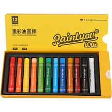paintyou Graffiti Esthetic Oil Pastel 中文 706-12, 1個, 12 種顏色