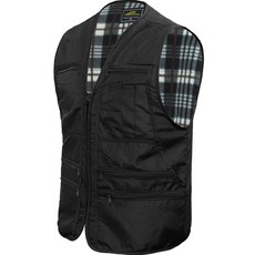 男款3重拉鍊口袋內刷毛保暖背心 KHSD22