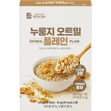 맛있는풍경 누룽지 오트밀 플레인 5개입, 200g, 1개