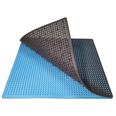 Dust Zero 神奇蘑菇廚房地墊, 藍色