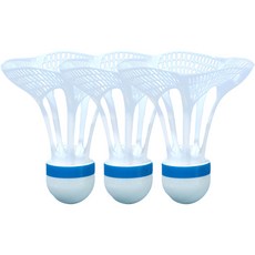 배곧 Sports Speed Air 羽毛球 3入, 白色, 1個