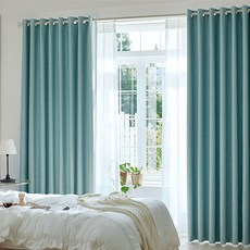 누보데코 테리 형상기억 암막 아일렛 커튼