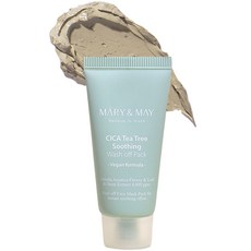 MARY&MAY 積雪草茶樹舒緩沖洗面膜 30g, 1件, 1個