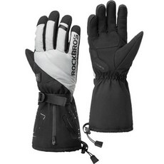 ROCKBROS 洛克兄弟 防寒充電式發熱手套 HG-03, 黑灰色