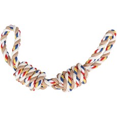 DING DONG PET 狗狗雙結棉繩玩具 大型, 混合顏色, 1個