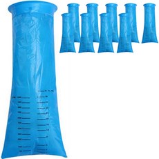 ZN 便攜式垃圾袋 1000ml, 10個, 藍色