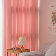 ID Kara 生活遮光記憶窗簾, 02 淺粉色