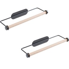 Block Mart 廚房用品毛巾多用途掛架 2件組, 黑色, 1套