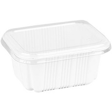 스완 국 찜 탕 도시락 일회용 실링 배달용기 19159 1650ml 백색 뚜껑 미포함, 100개입, 1개