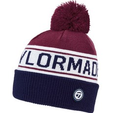 TaylorMade Pompom男款毛帽 TD397, 勃艮第