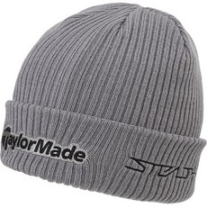 TaylorMade Tour男款毛線帽 TD392, 灰色