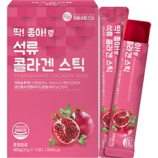 미쁨생활건강 딱좋아 석류 콜라겐 젤리 스틱 15포, 300g, 1개 undefined/undefined 반품 최저가 9,310원