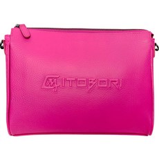ITOBORI 皮革手拿包, 粉紅色