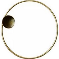 Santé 咖啡廳風格小物 金色框架圓形燭台 蠟燭座 S, 單一顏色