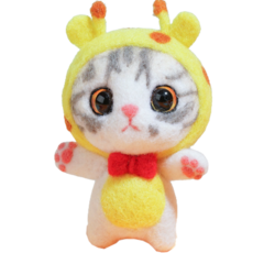 Hoonymarket DIY 毛氈套組貓 42 鹿車 1, 1套, 混合顏色