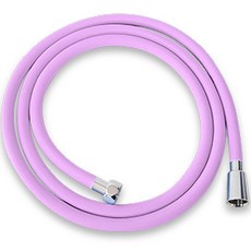 Winprice 韓國製防纏繞PVC蓮蓬頭軟管, 2m, 粉紅色