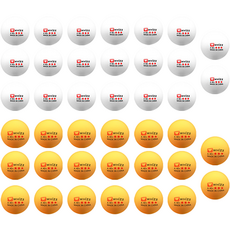 Hoonie Market ABS材質練習用桌球 2件組, 白色 + 黃色, 1套