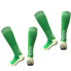 HnEx 장목 논슬립 스포츠 양말 2켤레 세트, 그린, 2개