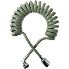 Winprice 防纏繞彈簧螺旋蓮蓬頭軟管, 1個, 橄欖綠