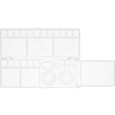 DADA 水彩 壓克力 美術用調色盤 200 x 260 +122, 1個, 24格