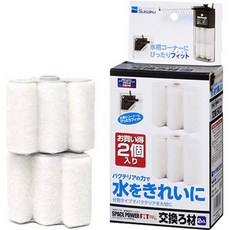 Suisaku 水作 Power Fit Plus L 替換濾材 2入, 1套