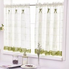 위더홈 러블리 러플 포인트 하프 커튼