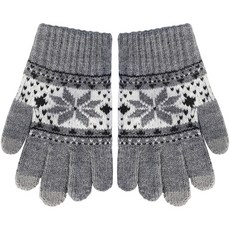 주누하우스 아동용 눈꽃 하트 스마트폰 장갑